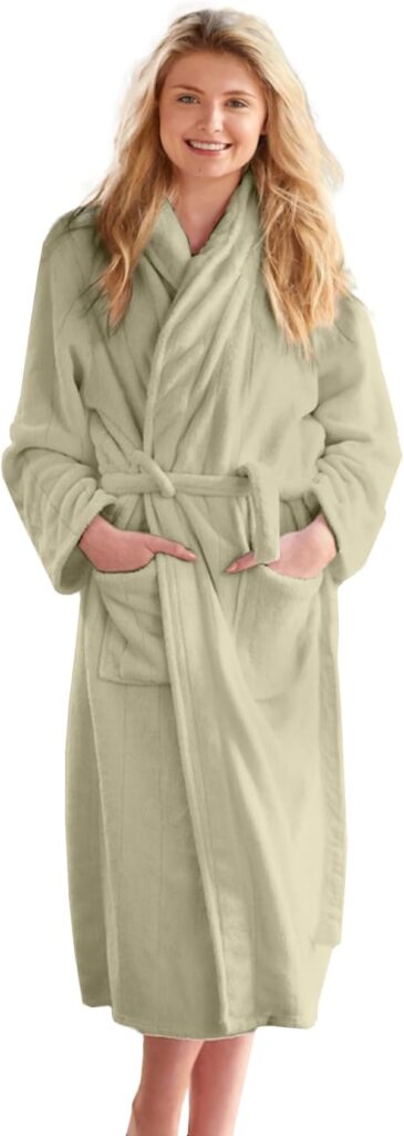 Bathrobe & Shower Wrap Made with 100% Ringspun Cotton for Women | Highly Absorbent