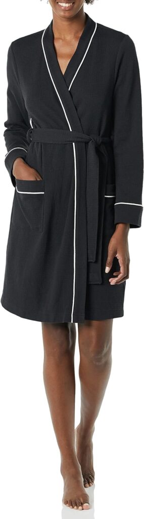 Women's Lightweight Waffle Mid-Length Robe